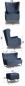 Preview: Design Luxus Lounge Sofa Landschaft Couch Polster Garnitur Stoff Blau SL26 NEU!
