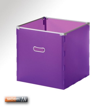 Elegance Kunststoffbox 1 Fach Wandregal Bücherregal Aufbewahrung Regal Violett