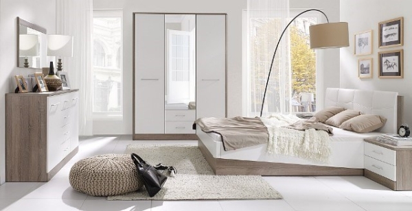 Design Luxus Schlafzimmer Set Stilmöbel Edelholz Komplett Weiß SL35 NEU!
