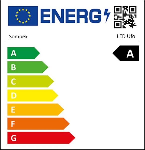 Sompex LED Ufo Tischlampe Tischleuchte Lampe Edelstahl Schwarz NEU!