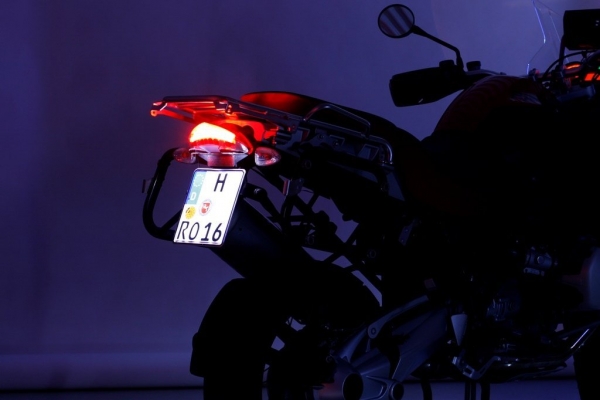 G-elumic selbstleuchtendes Kennzeichen Leuchtkennzeichen + Prägung Motorrad NEU!