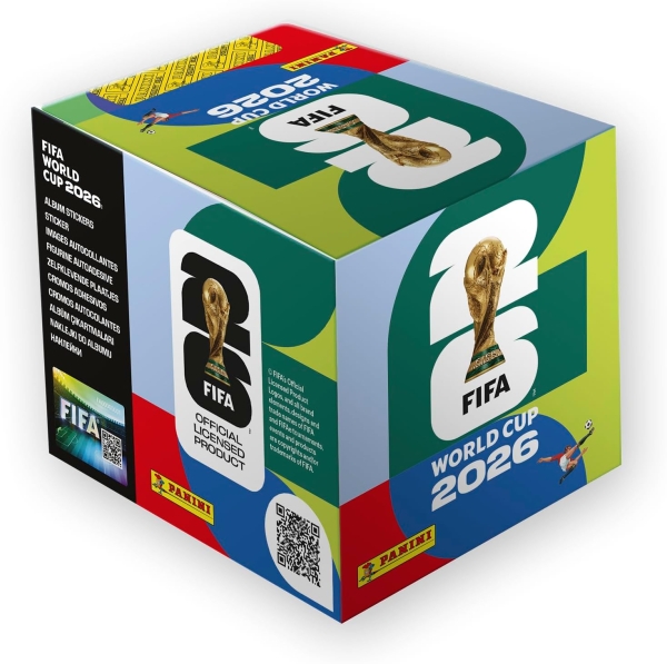 Panini World Cup WM 2026 Fußball Display Box 50 Sticker Tüten 350 Sticker NEU!
