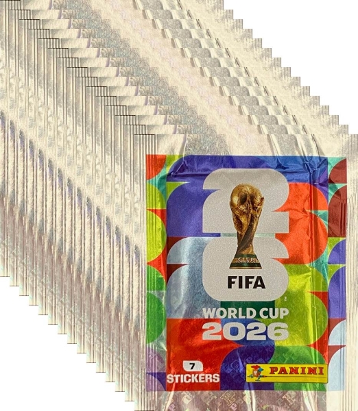 Panini FIFA World Cup 2026 Fußball WM Collection 100 Tüten 700 Sticker NEU!